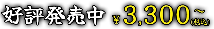好評発売中 3,300~